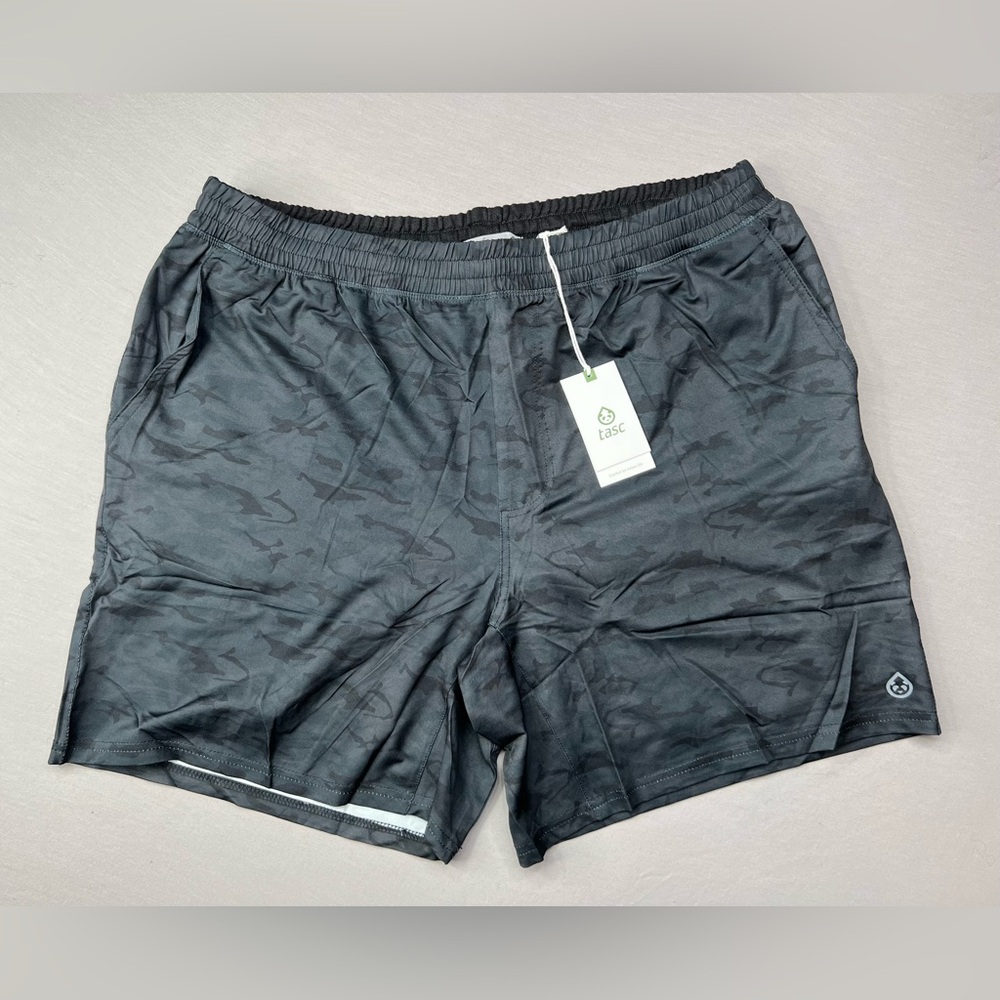 TASC RECESS LINED BLACK CAMO PERFORMANCE SHORTS